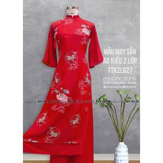 Áo Dài Phom Trẻ 2 Lớp 4 Tà TTK2L627